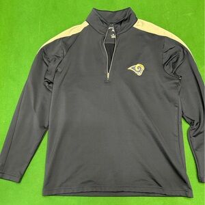NFL Navy and Tan Quarter-Zip Pullover